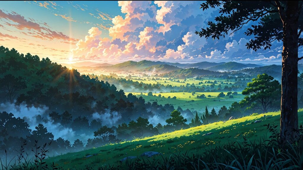 希望の朝景色
