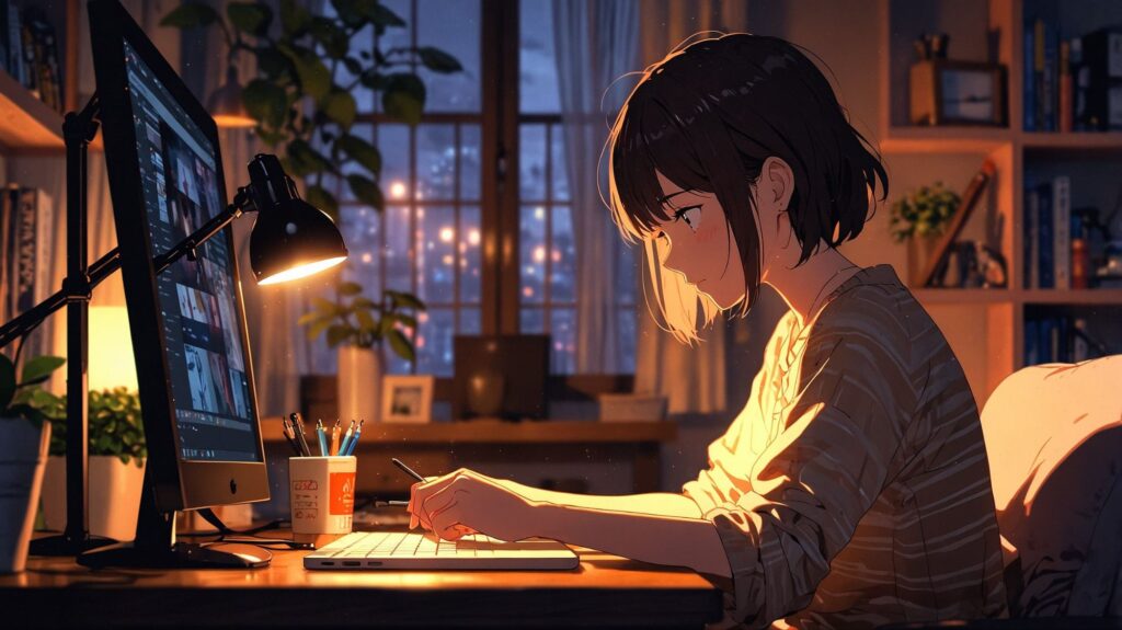 寝る前の創作時間