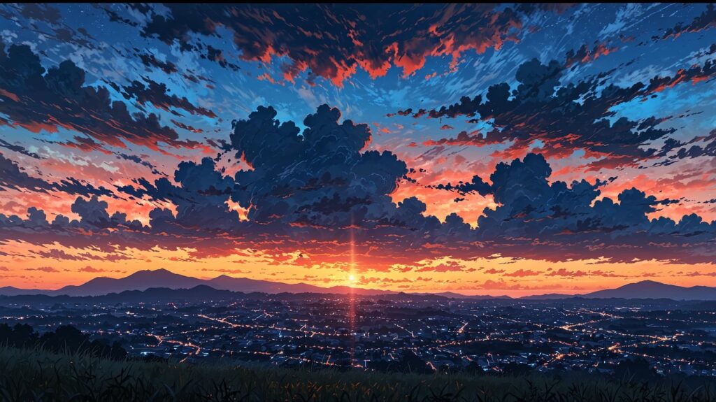 夕暮れと一日の余韻
