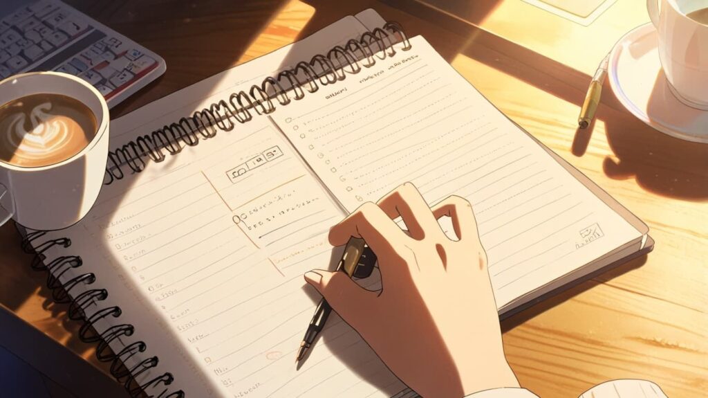 三つの言葉を書く