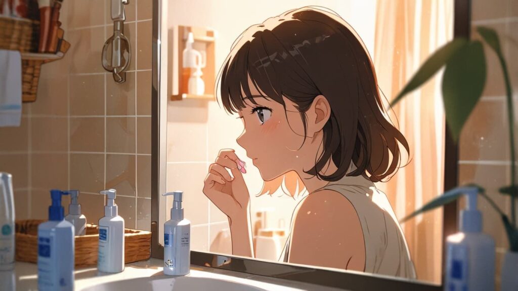 朝の鏡と自分への優しさ